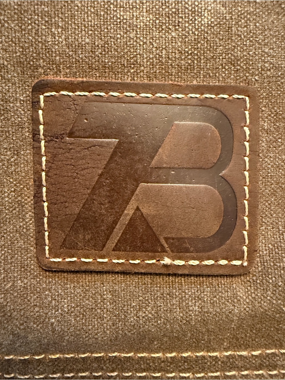 Vintage ZB Messenger Bag waterproof canvas and leather - Picture 4 of 12